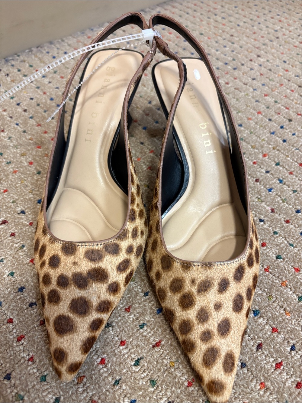 New Leopard Print Slingback Heels